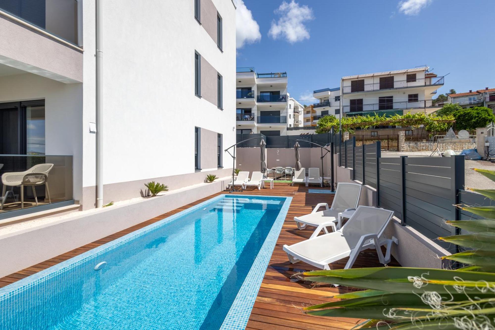 Adriatic Garden Apartments Okrug Gornji Esterno foto